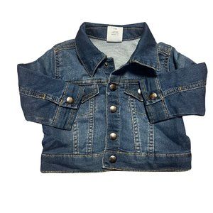 Wonder Nation Jean Jacket Snap Front Buttons 6-9 Months